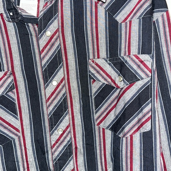Wrangler long sleeve pearl snap shirt size xxl - Picture 3 of 4